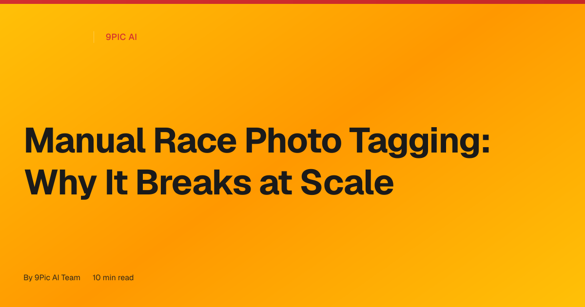 Manual race photo tagging (BIB number entry): why it breaks at scale (and the AI alternative)