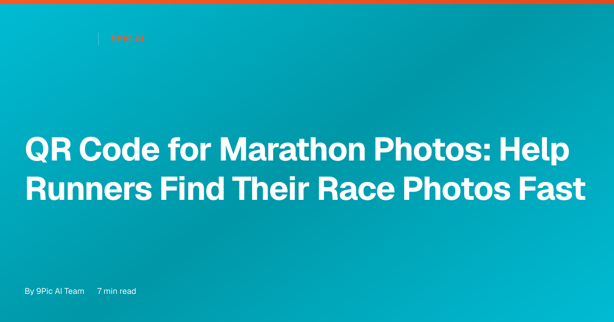 QR code for marathon photos: help runners find their race photos fast