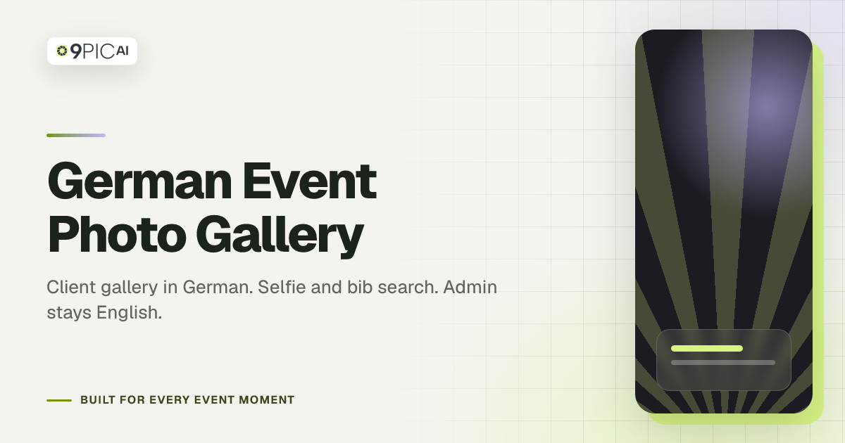 Deutsche Event-Fotogalerie mit Selfie- und Startnummernsuche