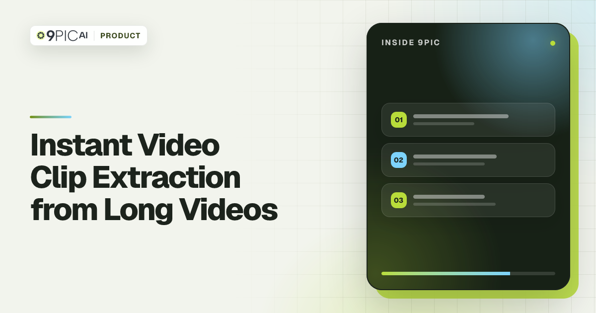 Instant Video Clip Extraction from Long Videos | BIB & Selfie Search ...